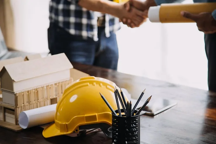 serviço de construção